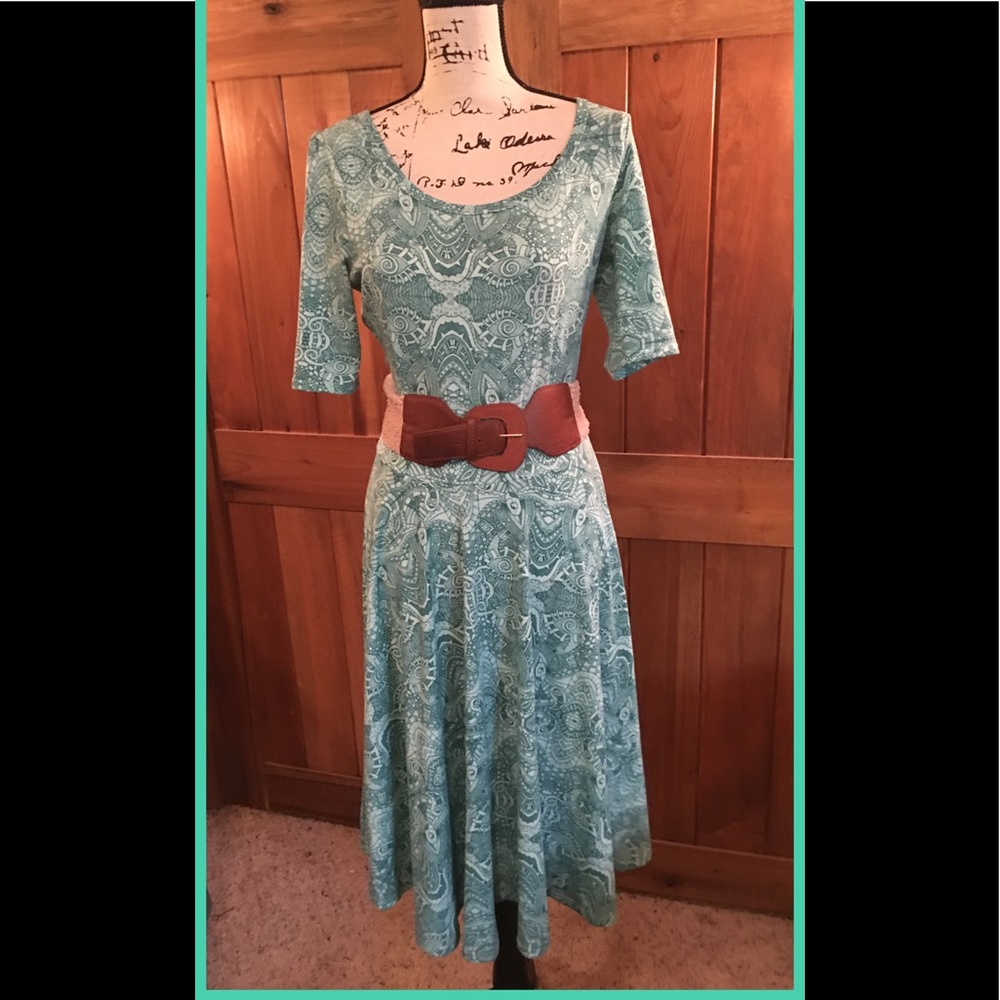 LuLaRoe Rare Owl Print Nicole Dress